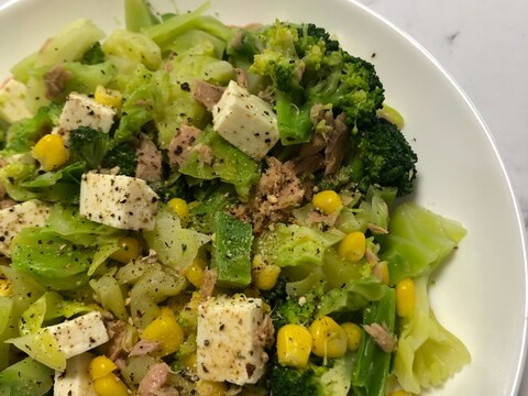 野菜&タンパク質サラダ